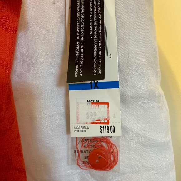 Long Jones New York short sleeve tunic top size XL brand new never worn - Picture 3 of 3